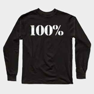 100% Long Sleeve T-Shirt